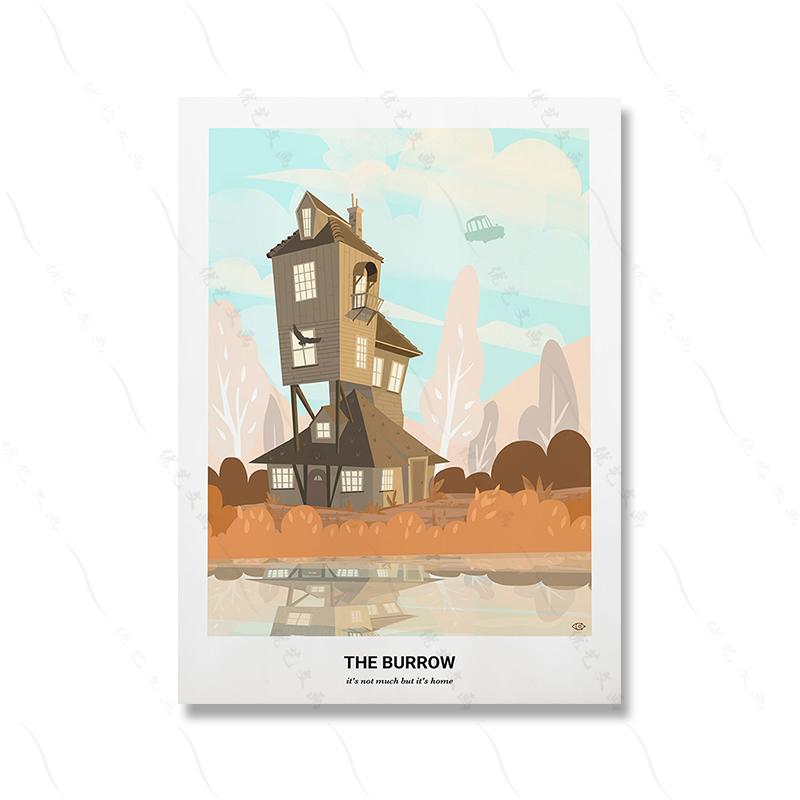 Landscape Minimalist Poster Movie World Canvas Print Lake Sun Mountain Canvas Painting Abstract Farm Picture Room Home Decor