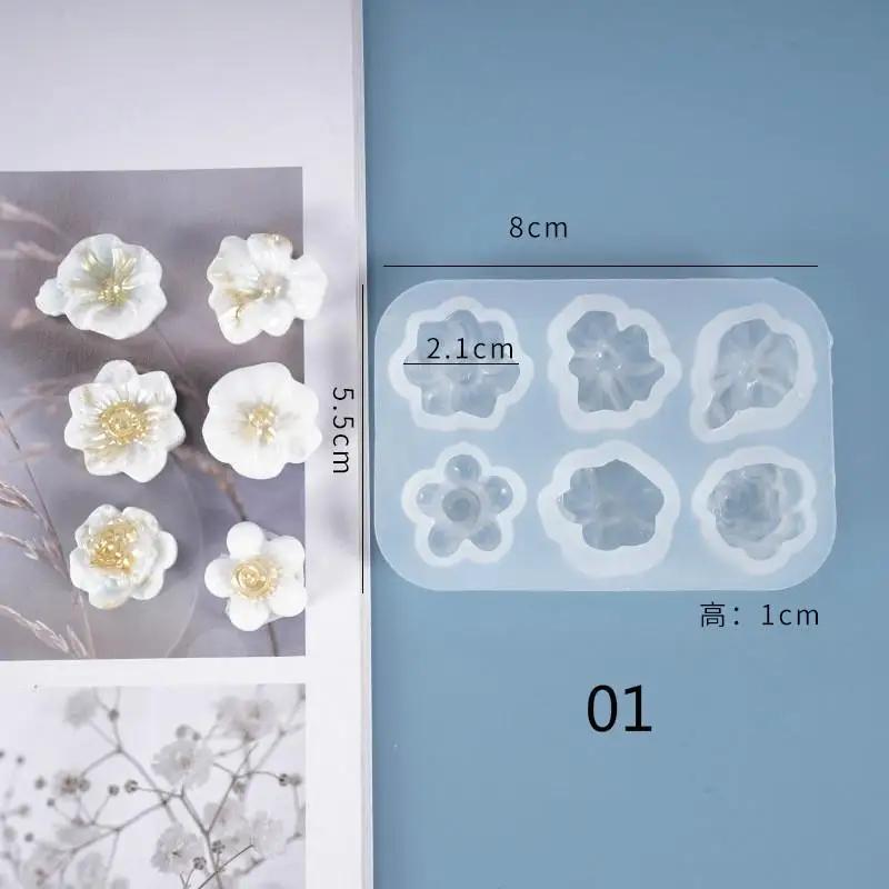 3D Flower Silicone Molds Fondant Craft Cake Candy Chocolate Sugarcraft Ice Pastry Baking Tool Mould Soap Mold Cake Decorator