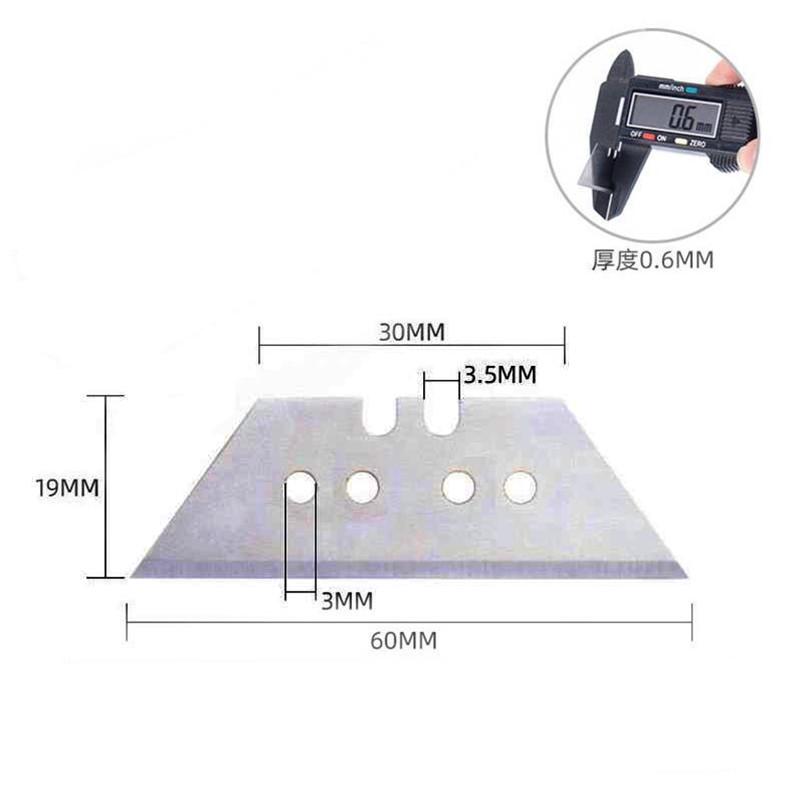 10Pcs Utility Knife Trapezoid Blades Special Knife Blades Steel Material Replacement DIY Art Craft Cutter Tool Blade