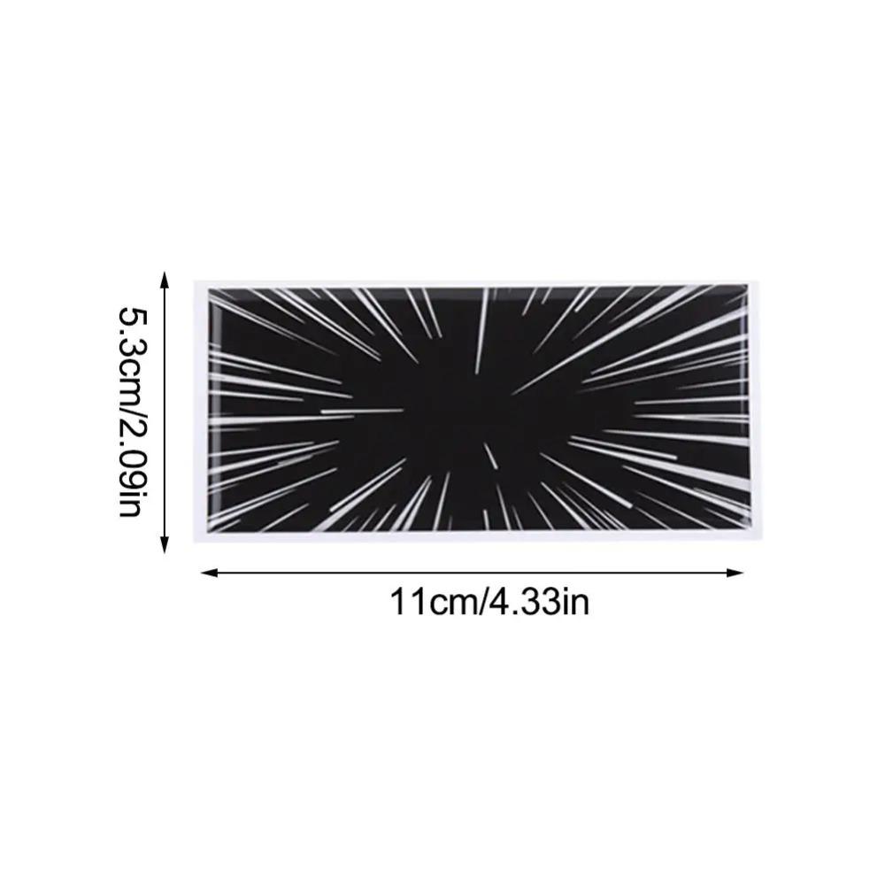 For Tesla Model 3 X Y S Car Time Space Tunnel Logo Trunk Badge Emblem Decals Resin Sticker Plaid Ludicrous Styling Accessories