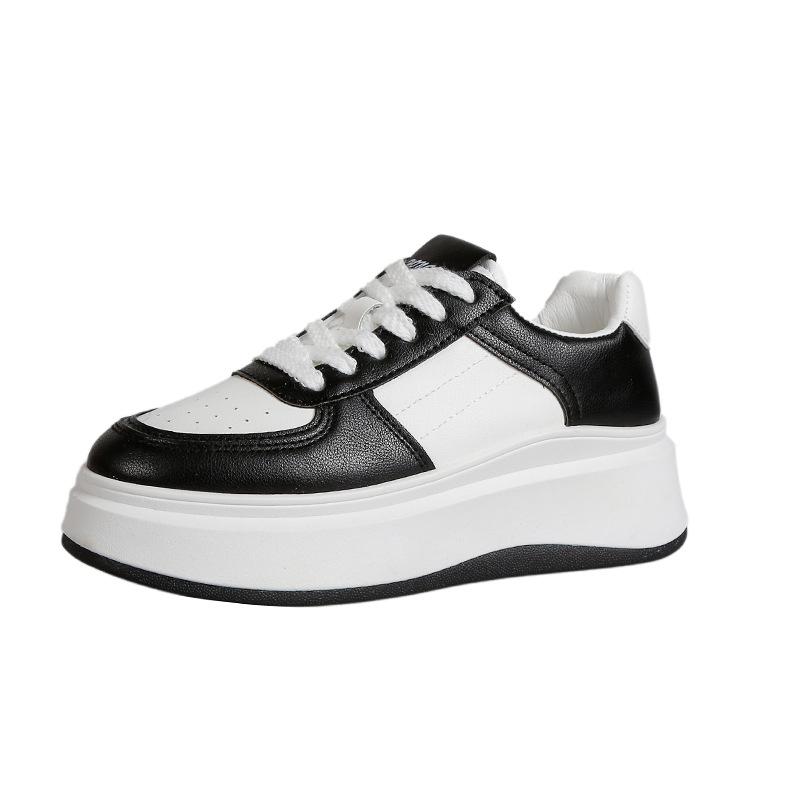 Little White Shoes Women's 2025 New Student Light Casual Versatile Board Shoes Trend Ins Sports Style Platform Single Shoes