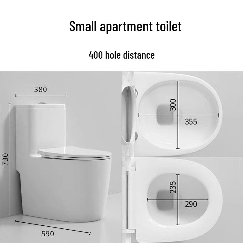 Home Siphon Toilet Bowl: One-Piece, Ceramic, Floor Drain, Super Swirl Flush for Bathroom Use