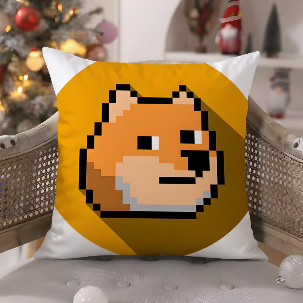 Dogthemed memes are trending online Pillow Case Comfort Sofa Bed Silky elegant Invisible zipper Decorative cushion cover