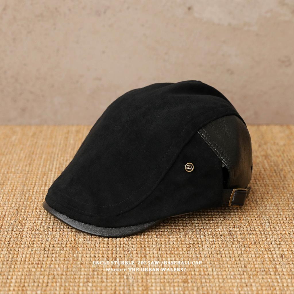 A New Style of Front Hat Made of Suede Retro and Versatile  A Fashionable and Artistic Baseball Cap  and A Behind The Scenes Beret Hat
