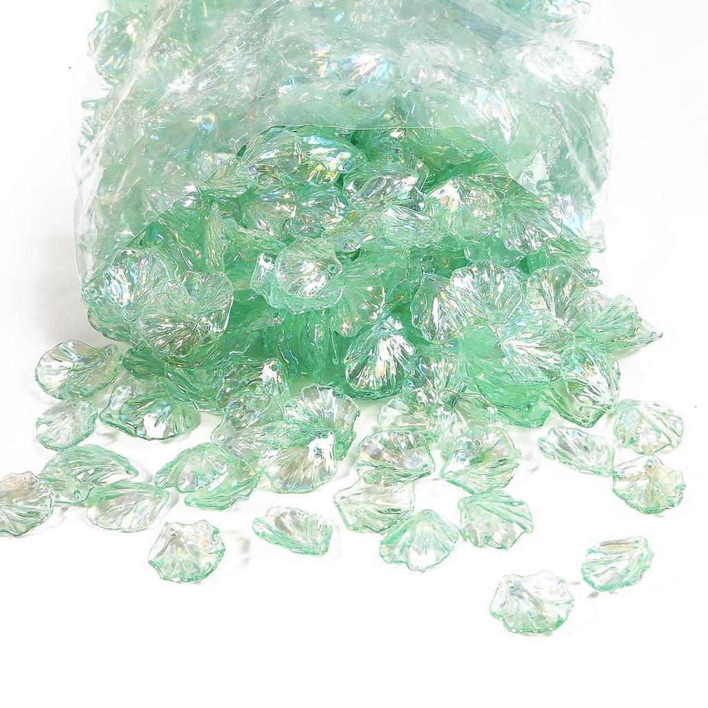 500g ABS Acrylic Imitation Shell Peony Petals Pendant Charm Beads For Jewelry Making Antique Hairpin Accessories