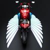 1 Pair LED Motorcycle Projector Lights Universal Angel Wing Logo Shadow Light Waterproof Motorbike Floodlight for Moto Lovers Gift