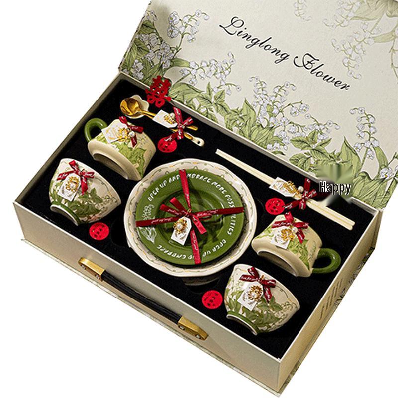 Cream Style Ceramic Dinnerware Gift Set