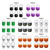 6PCS Set Festive 6cm Size Halloween Pumpkin Jar Triangular Eyes With Lid Pumpkin Bucket Mini Basket Pumpkin Lantern Gift Giving