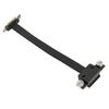 Extension Cable PCIE 1X Dual 90 Degrees  with LED Indication Magnetic Pad Network Adapter 15cm