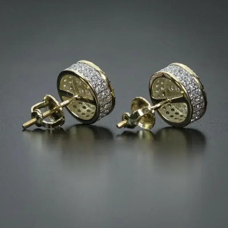 New Elegant Design Square Zircon Temperament Earrings, New High-End, Dazzling, Luxurious And Exquisite Accessories