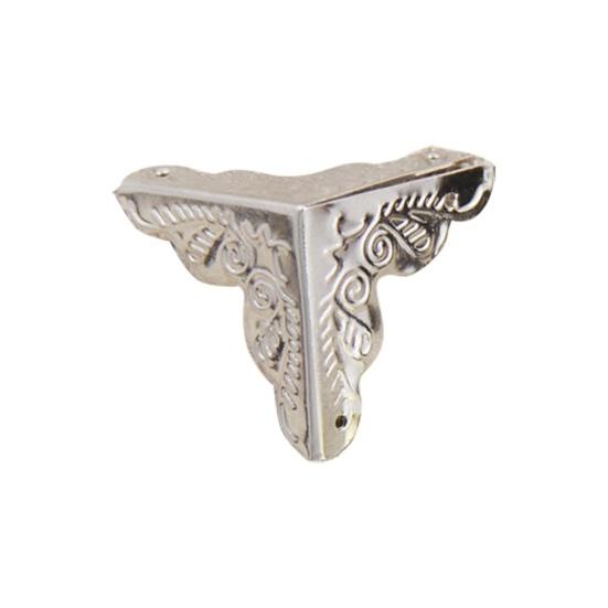 4Pcs 25mm Antique Triangular Corner Bracket Hardware Luggage Case Protector