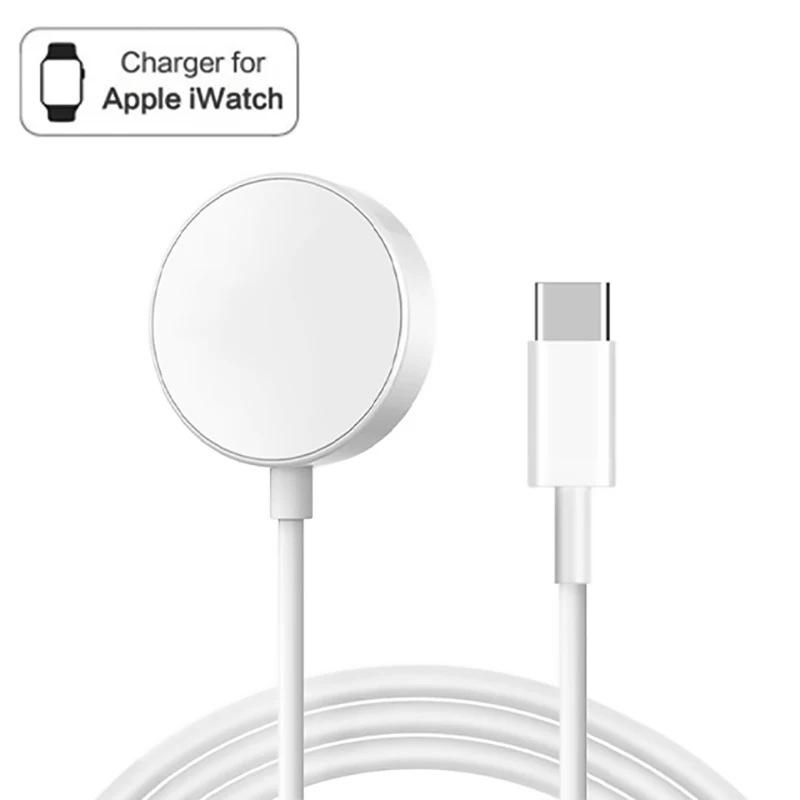 Magnetic Wireless Charger for Apple Watch, Fast Charging Portable Charger with Built-in Cable, Compatible with iWatch Series Ultra 10 9 8 7 SE 6 5 4
