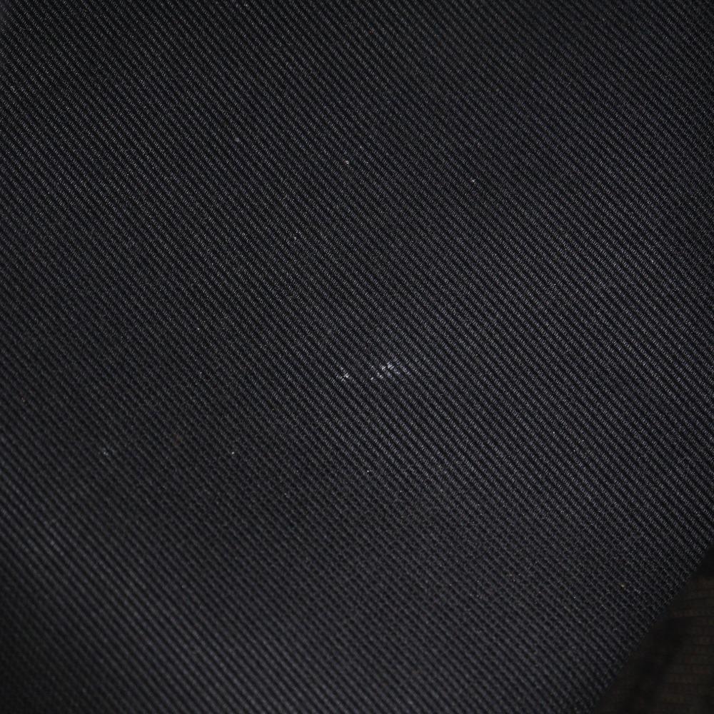 Fendi Logo Handbag One Handle Black Nylon Canvas Women Used