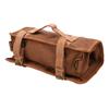 Travel Bartender Bag with Shoulder Strap Canvas Portable Carrying Bar Bag Organizer for Indoor Outdoor Party Brown