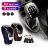 5 Speed Gear Shift Knob Manual Transmission Universal Car Pu Leather Extended Gear Shifter Gear Head Gear Stick Shift