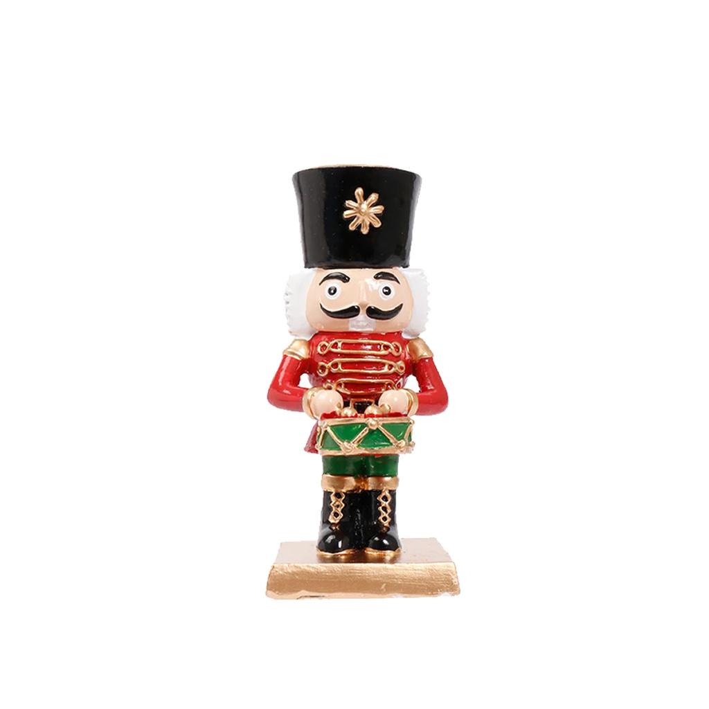 Nussknacker Kerzenhalter Entzückende Figur Tischplatte Weihnachtsdeko Festliche Heimdekoration Feiertagsregal Tischmittelstück