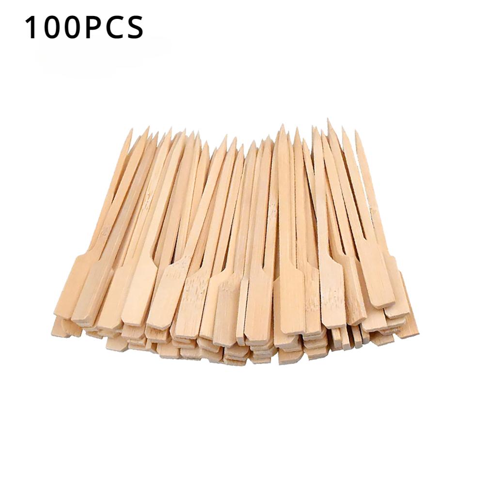 

Одноразовые бамбуковые палочки для барбекю, натуральные бамбуковые шампуры для барбекю, походная вечеринка для шашлыка, фруктовые коктейли, вечеринка, барбекю, инструменты