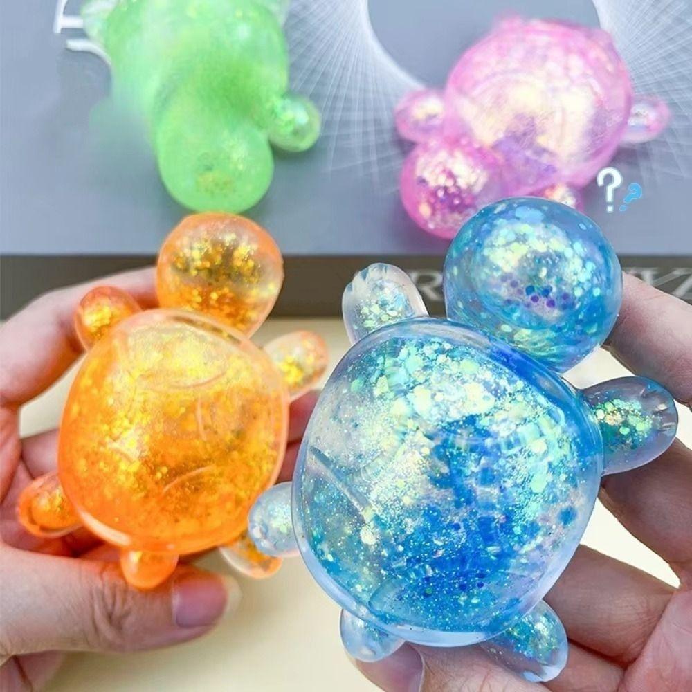 Cute Animal Turtle Squeeze Toy Colorful Sensory Fidget Ball Squishy Turtle Children Gifts