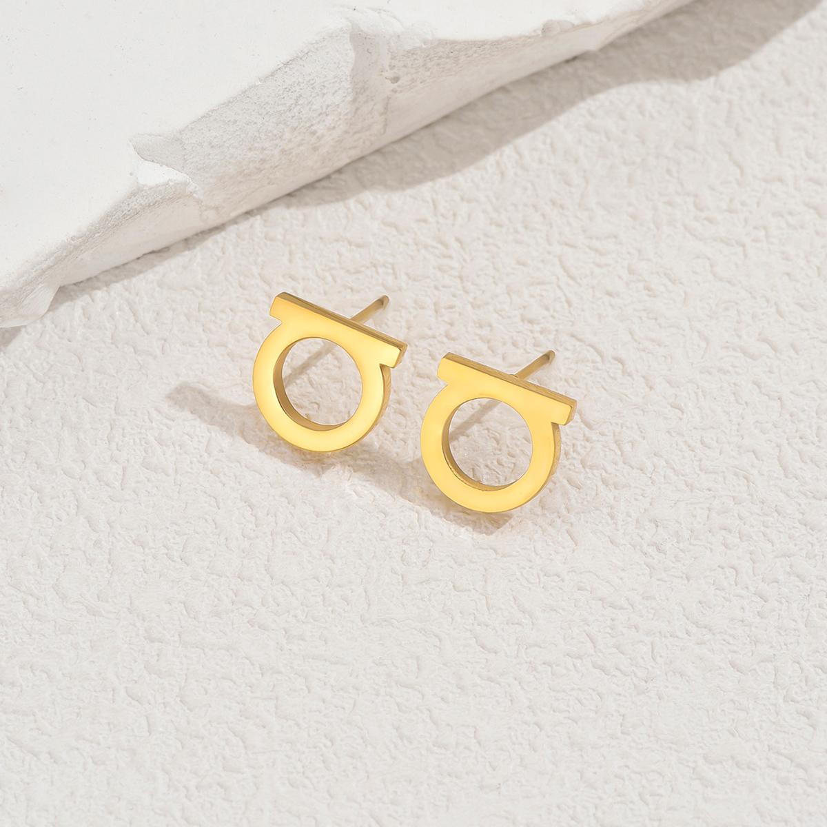 Простые гладкие / блестящие кристальные маленькие гвоздики Серьги-гвоздики серебряного/золотого цвета Крошечные серьги-гвоздики Женские минималистичные роскошные украшения