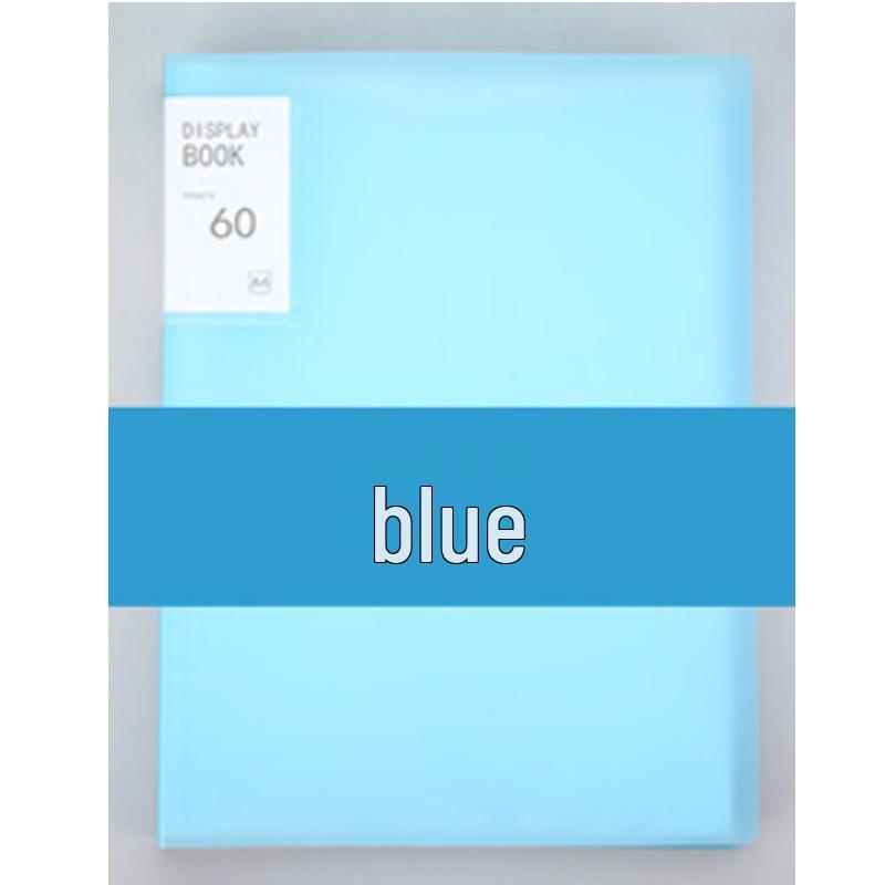 A4 Candy Color Multi-Layer Ring Binder - Waterproof Transparent Plastic Storage Book for Student Test Papers