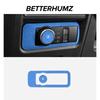 Made of Alcantara Betterhumz For Ford F-150 SVT Raptor -2025 Car Headlight Lamp Switch Trim Sticker Car Interior Accessories