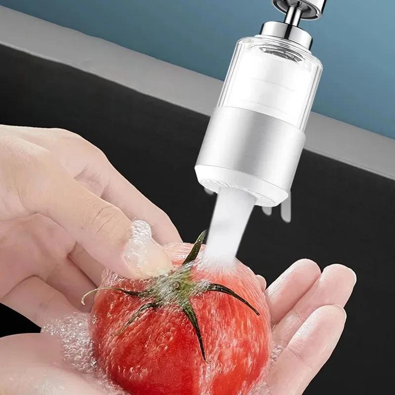 New 2 Mode Faucet Extender 360Degree Rotatable Faucet Nozzle Adapter Home Water Saving Bubbler Kitchen Bathroom Faucet Accessori