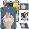 Custom 3-in-1 Protective Tablet Case for iPad 9th 8th 10.2 Inch Shockproof with Wrist Strap and Pencil Holder