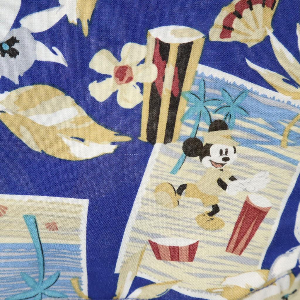 The Disney Store Mickey Mouse Short Sleeve Aloha Shirt L 10-12 Blue Kid's Used