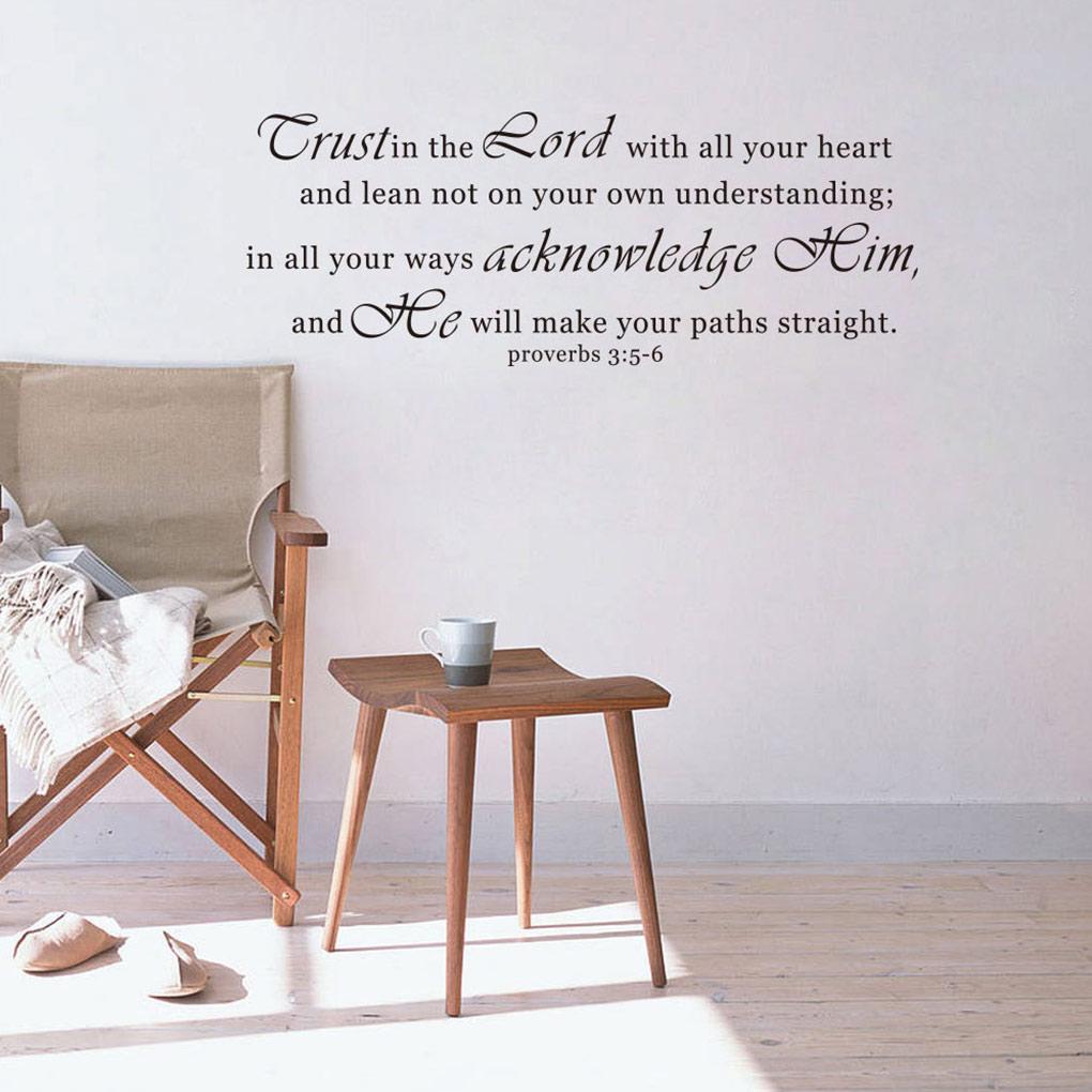 PVC Wall Sticker Word Decorative DIY Decal Window Mirror Self Adhesive Wallpaper Household Background Decoration