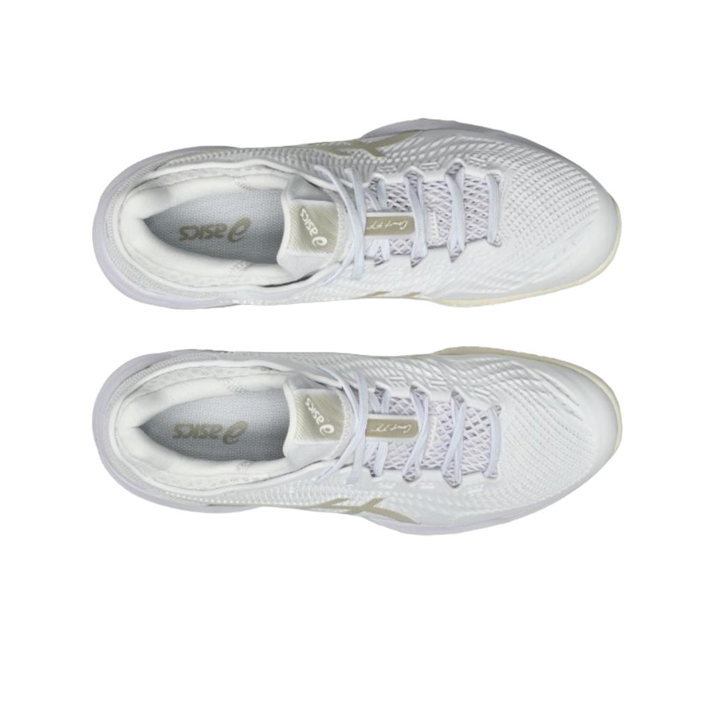 Asics Court FF 3 Synthetikleder Bequem Strapazierfähig Halt Niedrig geschnitten Tennisschuhe Herren Sneaker Weiß 1041A369-107