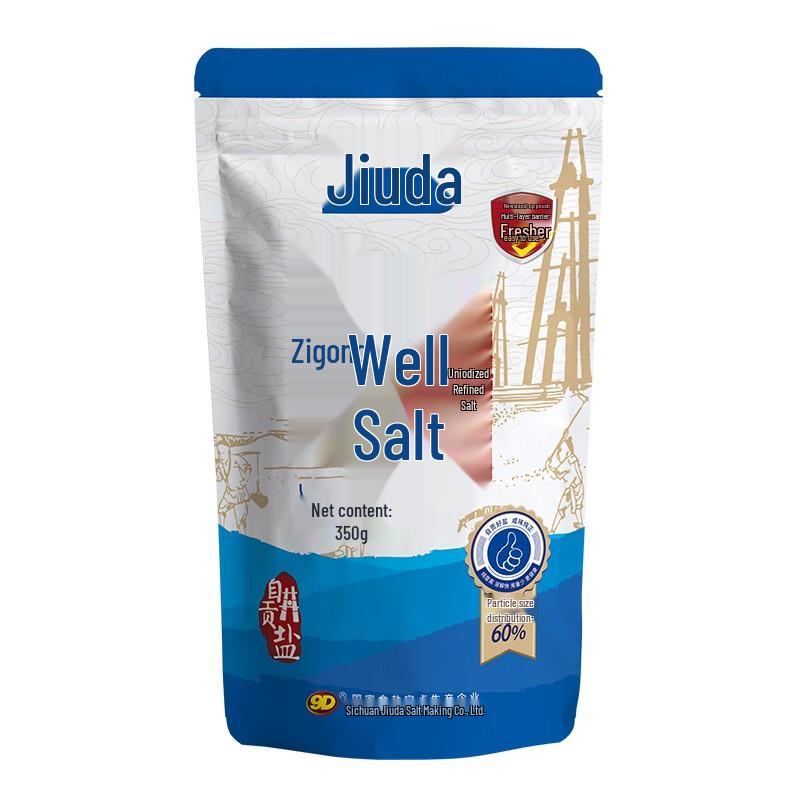 Jiuda Zigong Non-iodized Refined Edible Salt 350g