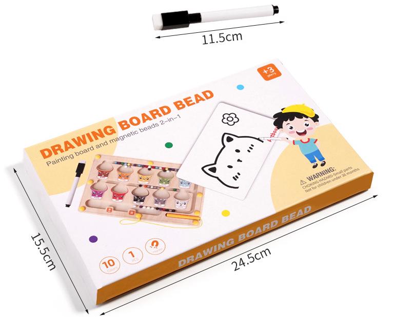 Wooden Marble Run Maze Toy for Early Childhood Education