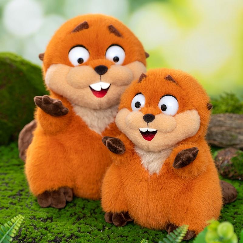 Nice Anime Hoppers Plush Cute King Georges Tom Lizard Plush Soft Stuffed Animal Beaver Plushie Doll Toy Birthday Gift for Kid