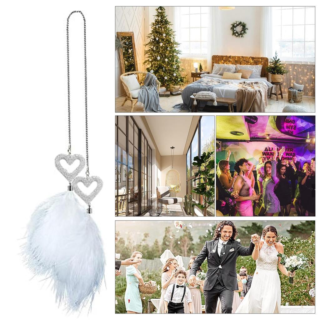 Hozilen Rearview Mirror Feather Pendant, Feather Ornament for Rearview Mirror - Car Rearview Mirror