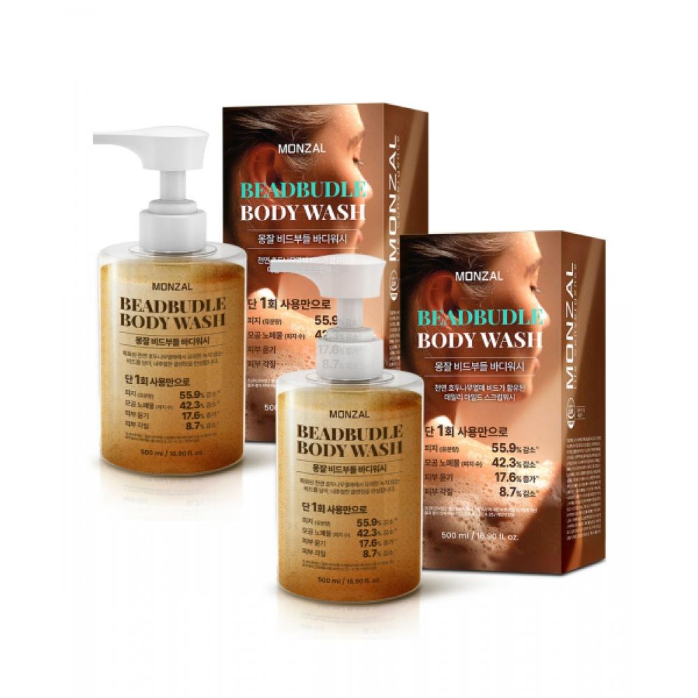 Monzal [2pack] Beadle Highly Moisturizing Scrub Body Wash 500g NONE