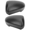 Door Rear View Mirror Cover Left Right Side ABS Black Door Wing Mirror Cover Cap Replacement for Nis