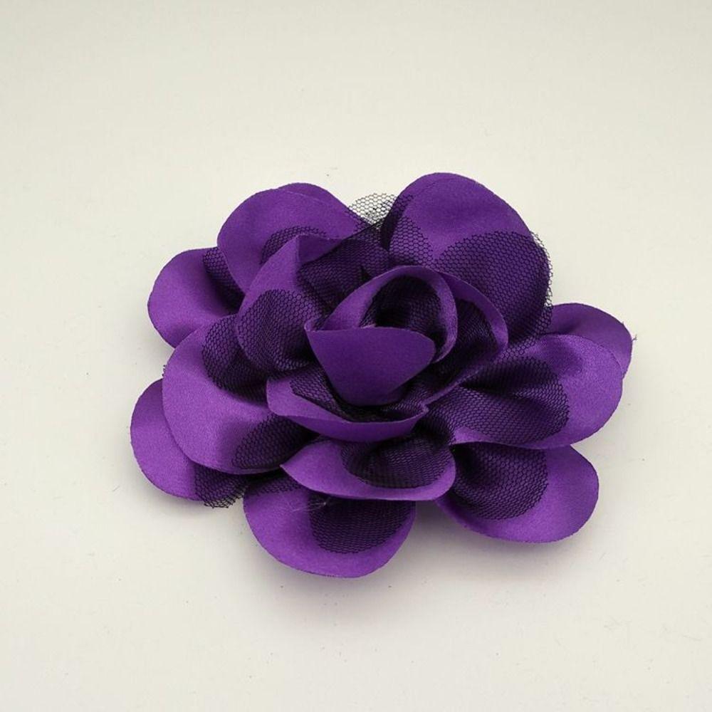 Fabric Handmade Accessories Large Flower Brooch Suit Sweater Coat Pin Brooch Cloth Art Lapel Pins