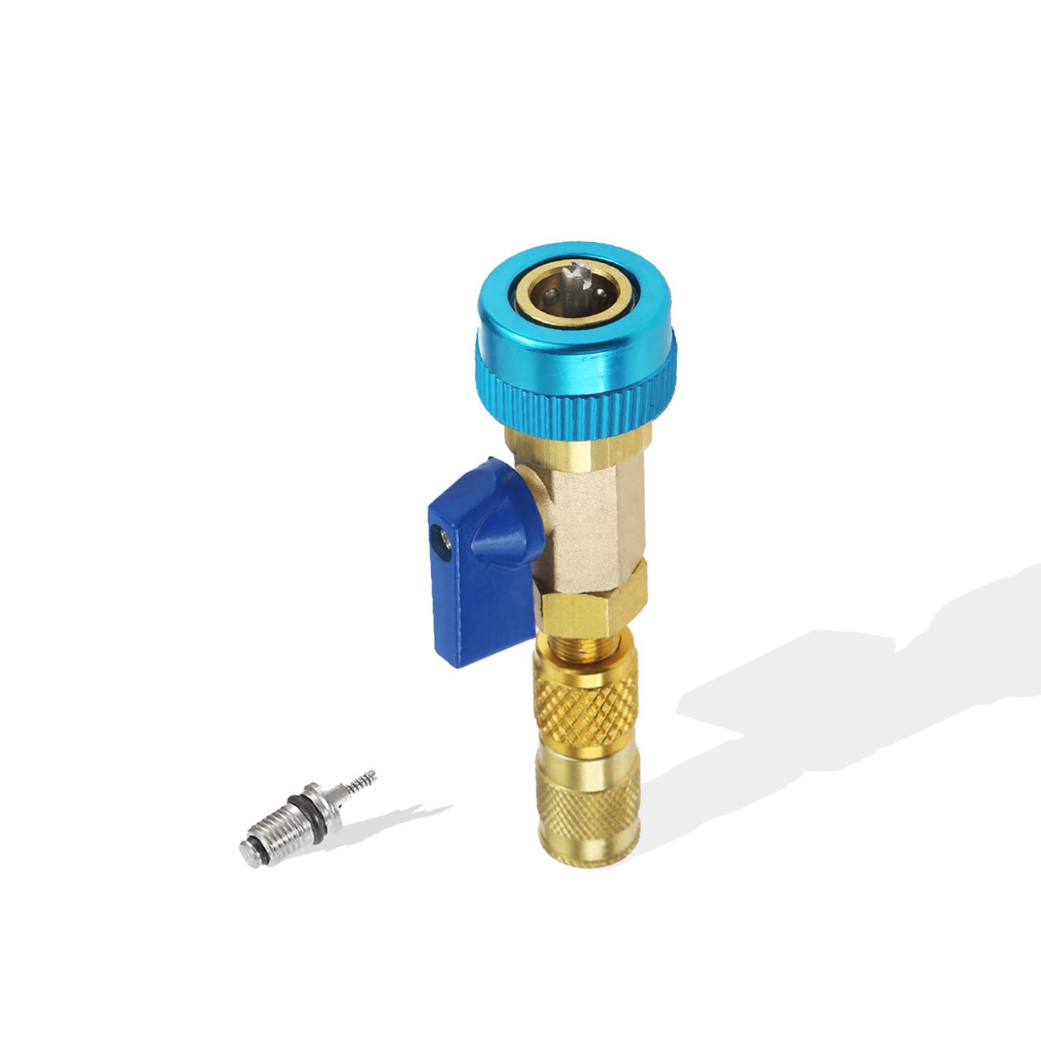 R134A R12 Valve Core Quick Remover Installer High Low Pressure Valve Core Remover Tools Kit for R13A Refrigerant Air Conditioner