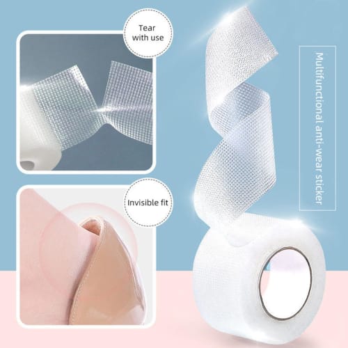 Invisible Heel Tape - 5m Foot Protection Tape Roll | Blister Tape | Foot Blister Prevention Bandage | Adhesive Pads, Anti-Blister Tape, Wear-Resistant