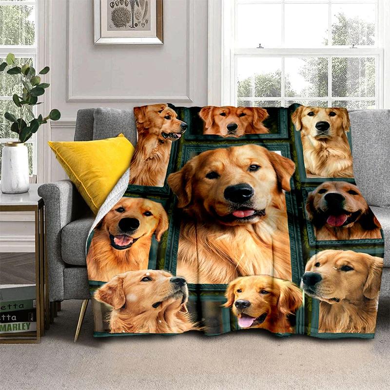 Animal Blanket Elephant Wolf Cow Highland Cattle Dog Flannel Blanket Super Soft Fleece Throw Blanket for Bedroom Couch Sofa Gift