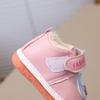 Infant Walking Shoes 0-1-2 Years Old, Boys and Girls Winter Squeaky Shoes, Fleece-Lined Thickened.
