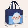 Oxford Cloth Cartoon Lunch Bag Aluminum Foil Lining Large Capacity Thickened Thermal Insulation Bag Cartoon Pattern