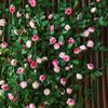 Rose Vine Faux Flower Garland for Air Conditioner, Ceiling, and Wall Decoration