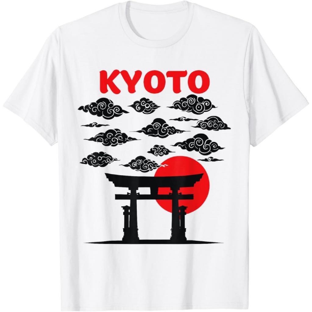 Kyoto Japan Torii Gate Design – Red Sun Zen Aesthetic Tee T-Shirt