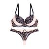 European and American Style Women's Sexy Lace Underwear Set Push Up Bra and Panty Set Fashionable Shaping Lingerie Set
