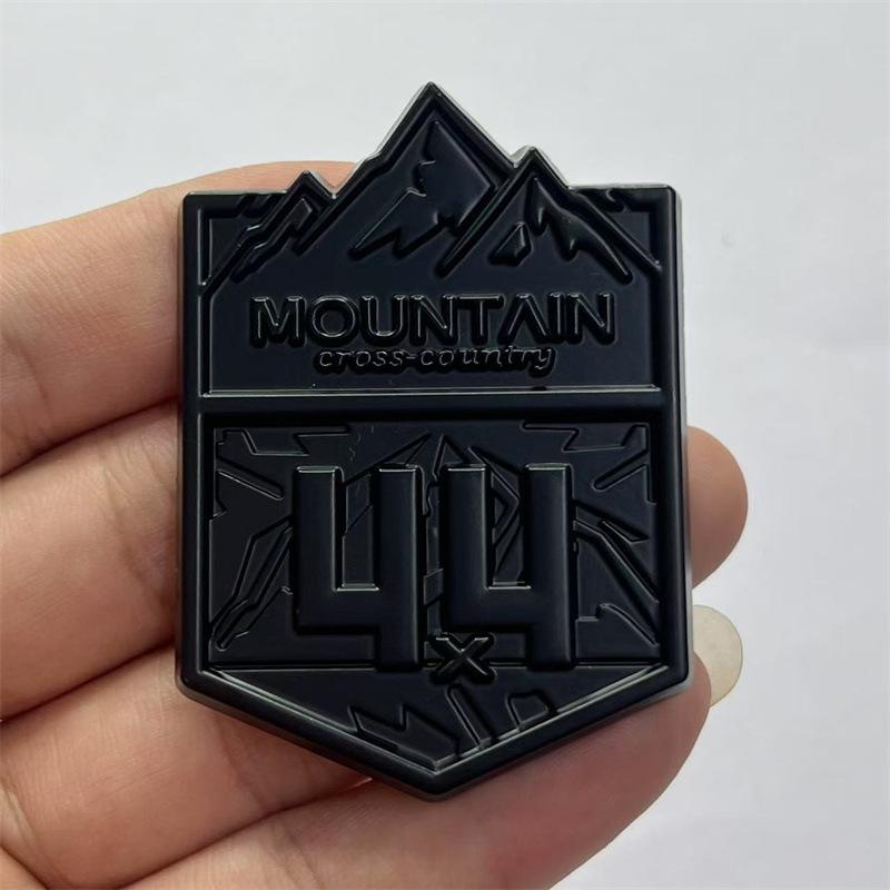 JEEP Wrangler Highlander 4X4 Off-Road Metall Schneebirge Emblem Aufkleber