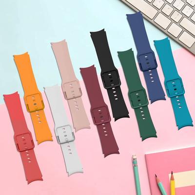 Silicone Strap For Samsung Galaxy Watch 6/5/4 44mm 40mm Pro 45mm Sport 20mm Watchband Bracelet Galaxy Watch6 Classic 43mm 47mm