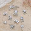3Pcs Diy Nail Art Decoration 3D Bow-Knot Nail Art Charm  Nail Drill For Manicure Design Accessory