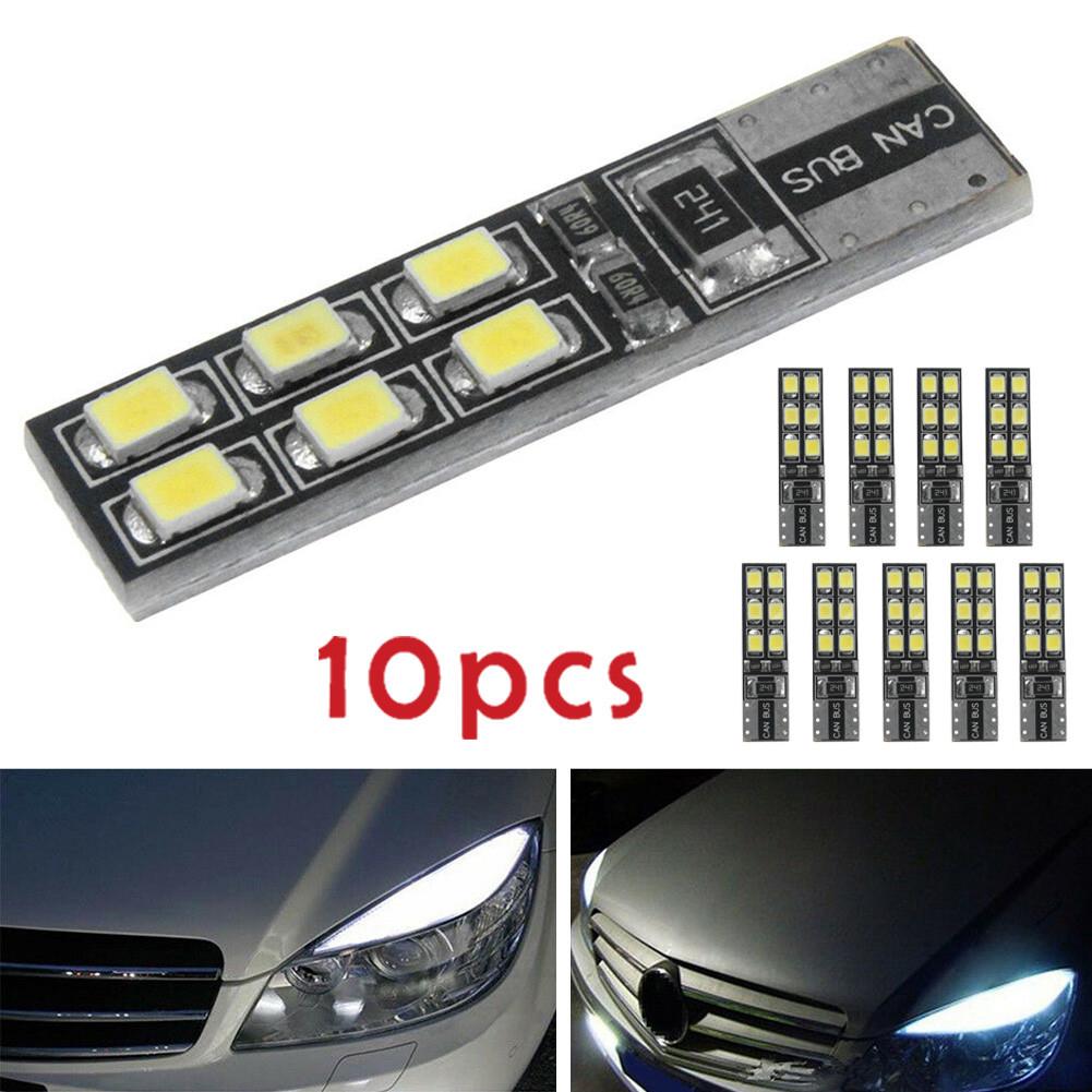 10pcs Car LED Lights Bulb 6000K White Lighting Error Free Canbus For Mercedes W204 C300 DC12-24V Accessories Car Light Bulbs