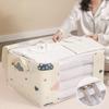 4Pcs Quilt Storage Container with Lids Large Capacity Fabric Quilt Bags Versatile Storage Bin for Household Use